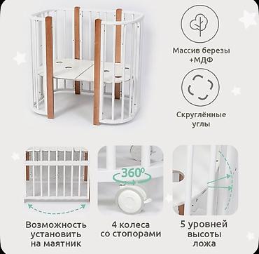 27: Кроватка-трансформер SoftSpace Eco 5в1 Функционал: - 5 вариантов — 2