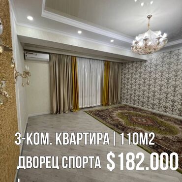 Продажа квартир: 3 комнаты, 110 м², Элитка, 9 этаж, Евроремонт