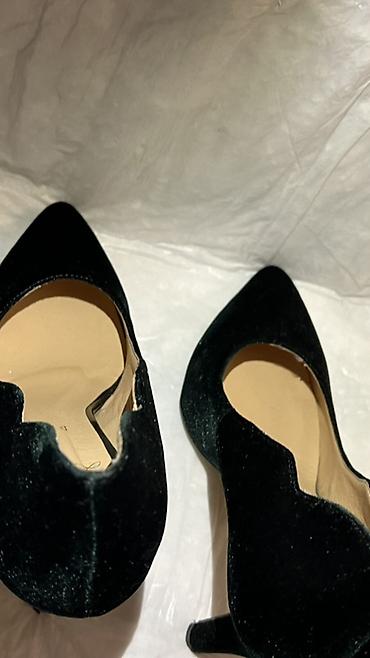 Другая женская обувь: Туфли-лодочки на каблуке из бархатного материала - Цвет: темный — 2