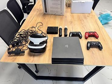ps servis: PlayStation 4 Pro + PS VR tam dəst Komplekt: - Sony PlayStation 4 Pro — 1
