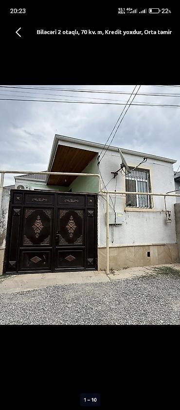 Biləcəri qəsəbəsində həyət evi – 2 otaqlı, 70 kv.m. Orta təmir