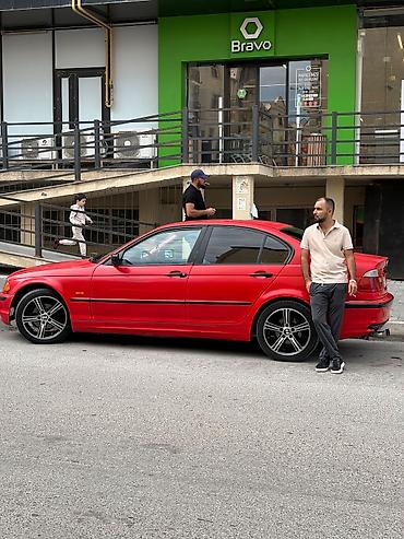 Barter mümkündür BMW 3 Series E46, sedan, qırmızı rəng. - Kuzov: 4