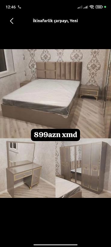 nerw stol: İkinəfərlik çarpayı, Dolab, Yeni — 1