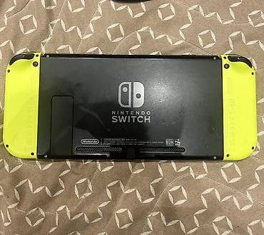 oyun seti: Nintendo Switch (Neon Joy‑Con + Splatoon temalı ön panellər) seti — 3