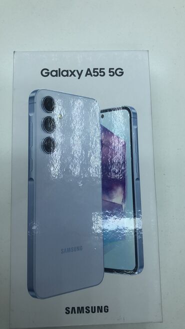 Samsung: Samsung Galaxy A55, 256 GB, rəng - Mavi, Zəmanət