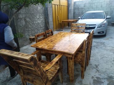 Bağ, çöl masa və oturacaq dəstləri: Bağ və restoranlar üçün masa ve stullar Restoran və bağ evleri üçün