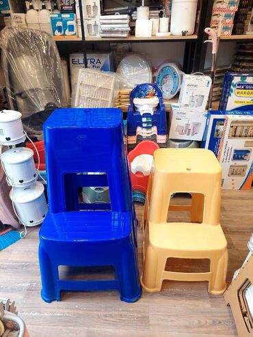 Tamet: Plastik iki pilləli pilləkən-taburet - Material: dayanıqlı qalın — 8