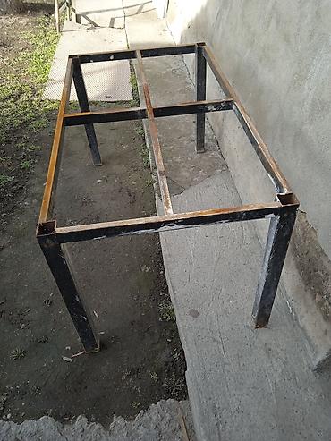 Другие строительные материалы: Продам стол металлический без столешницы 3000 с.,сетка Рабица б/у — 1