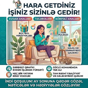 iş elanları reception: Xanımlar üçün onlayn biznes imkanı - Evdən çıxmadan, sərbəst qrafiklə — 2
