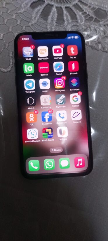 telefon ekran qoruyucu: IPhone X, 256 GB, Jet Black, Face ID