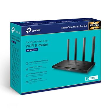 Modemlər və şəbəkə avadanlıqları: Wifi router TP-Link AX1500 Gigabit Wi-Fi 6 Router