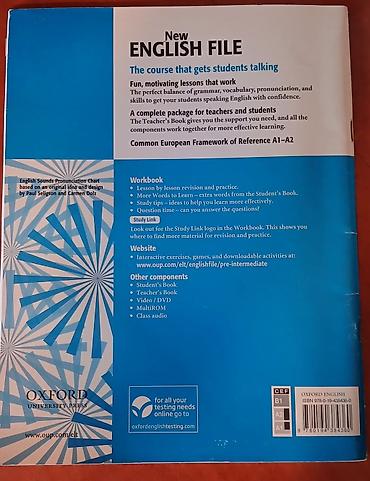 İngilis dili: Məhsul: New English File – Pre-intermediate Workbook (Study Link) — 2