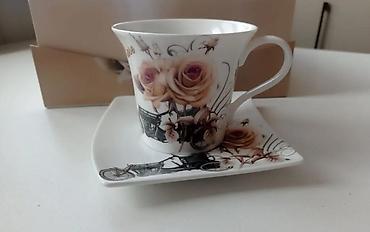 Qab-qacaq və mətbəx ləvazimatları: Çay dəsti, rəng - Ağ, Farfor, 2 nəfərlik, Türkiyə — 2