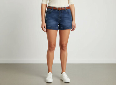 krótkie spodenki damskie z wysokim stanem duże rozmiary: Shorts for women, size XL