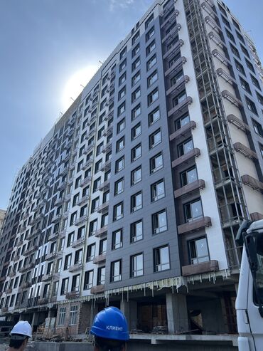 квартира бишкек ахунбаева: 1 комната, 43 м², Элитка, 4 этаж, ПСО (под самоотделку)