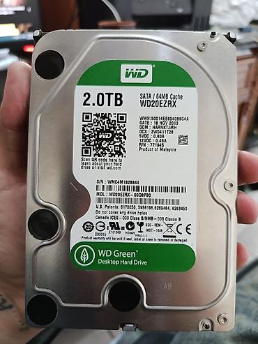 monitor kompüter: Daxili Sərt disk (HDD) Western Digital (WD), 2 TB, 5400 RPM, 3.5", İşlənmiş — 1