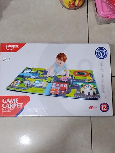 Игровой коврик «Game Carpet» для детей. - Набор: 12 элементов-пазлов