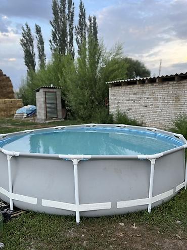 Спорт жана эс алуу: Каркасный круглый бассейн для дачи/двора - Тип: наземный каркасный — 6