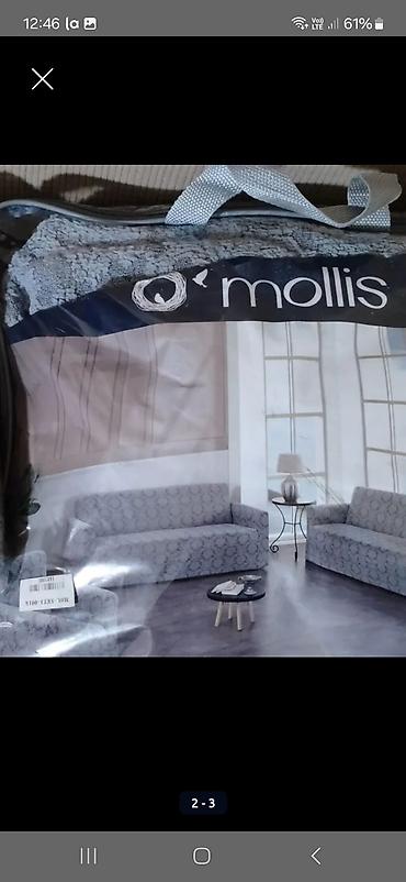 Аксессуары и тюнинг: 1divan+2kreslo ustu Məhsul: Mollis divan üzlüyü dəsti - Brend: Mollis — 2