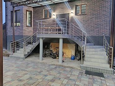 Готовые перила: Готовые перила, Материал: Нержавеющая сталь, Для лестницы, Новый — 24