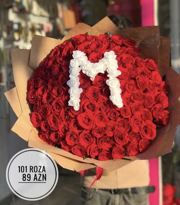 101 roza: 099 955 55 57 Gulcu florist Gul buket guller gül 101 roza güller