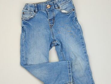 Jeansowe: Spodnie jeansowe, H&M, 1.5-2 lat, 92, stan - Zadowalający