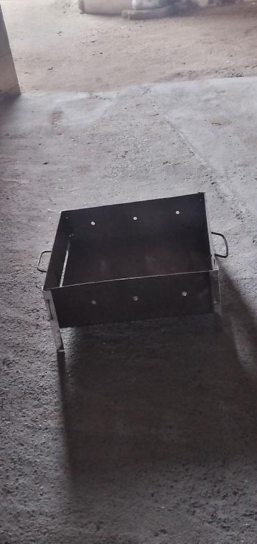 kömür istehsalı: Daşına bilən metal manqal - Material: qalın polad təbəqədən — 4