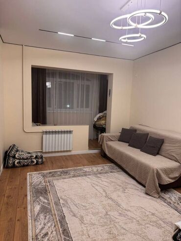 сдается 2 комнатная квартира в джале: 1 бөлмө, 42 кв. м, 106-серия жакшыртылган, 2 кабат, Евроремонт