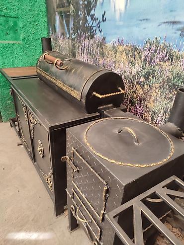 Барбекю: Три в одном очень удобная коптильня гриль барбекю мангал очок толщина — 20