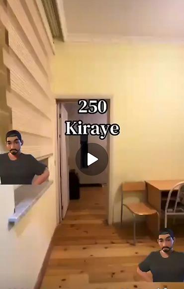 1 otaqli evler satilir: Kirayə: 1 otaqlı kiçik həyət evi - Mətbəx: qaz plitəsi, aspirator — 6