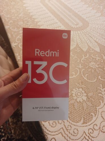 telefon xaçmaz: Xiaomi Redmi 13C, 128 GB, rəng - Qara, 
 Sensor, Barmaq izi, Face ID