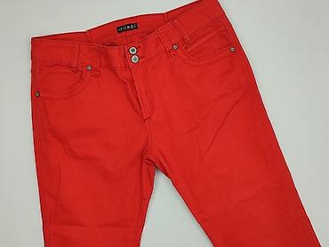 szerokie spodnie pull: Spodnie materiałowe damskie, rozmiar L — 1