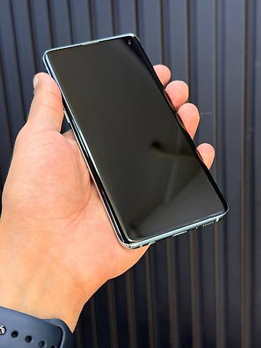 qrafik planşet irşad: Samsung Galaxy S10, 128 GB, rəng - Göy, Sensor — 4