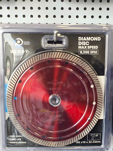 Отрезные диски: BENDY Diamond Disc – Max Speed 8,500 RPM - Ölçü: 7" (180 × 10 × 22.23 — 1