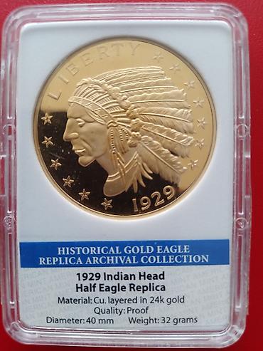 Məhsul: 1929 Indian Head Half Eagle Replica – Historical Gold Eagle