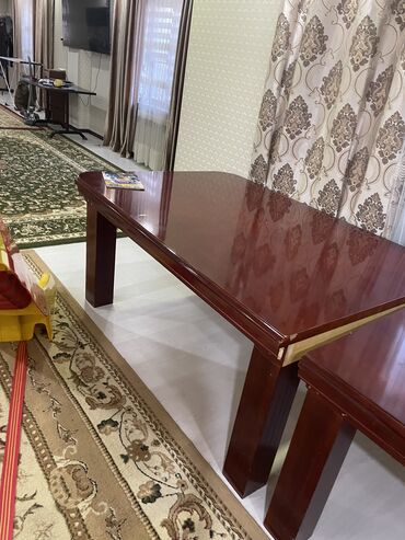 стол и стулья для гостиной в Кыргызстан | Комплекты столов и стульев: Гостиный стол 3 метра со стульями 8 штук