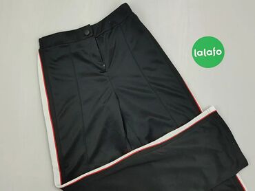 Spodnie: Spodnie XS (EU 34), stan - Bardzo dobry, wzór - Linia, kolor - Czarny