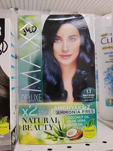 Краска для волос MAXX Deluxe Natural Beauty, оттенок 1.1 Mavi Siyah /