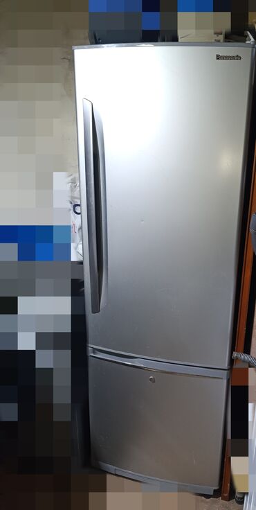 İşlənmiş 2 qapılı Panasonic Soyuducu Satılır, rəng - Gümüşü, Təkərli