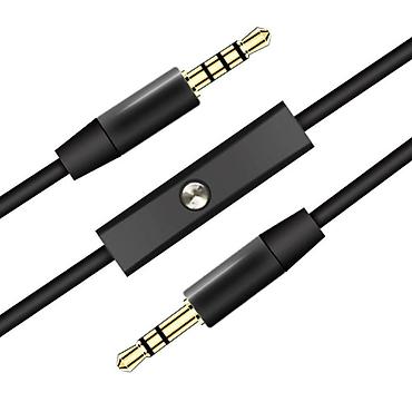 кабель aux: Аудио кабель AUX Cable с микрофоном и кнопкой ответа 3.5мм Jack - — 2