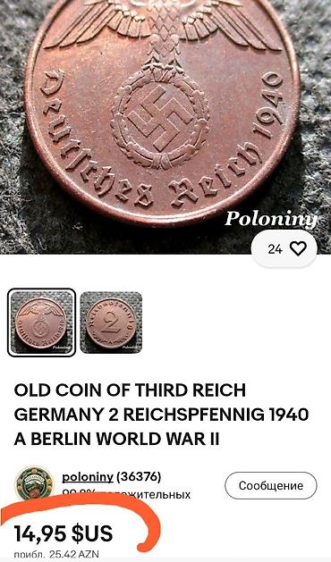 Sikkələr: Almaniya, 1940 – 2 Reichspfennig sikkəsi - Nominal: 2 Reichspfennig - — 4