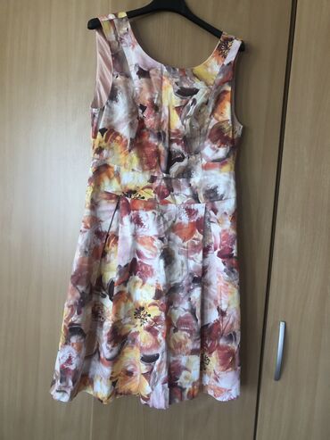 cvetne duge haljine: A-Dress L (EU 40), color - Multicolored, With the straps