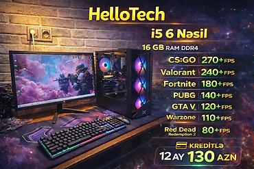 Elektronika: Gaming kompüter seti – HelloTech i5 6-cı nəsil Texniki göstəricilər — 1