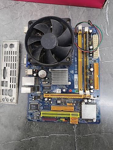 блоки питания gembird: Материнская плата для ПК, Б/у, Biostar, LGA775, Micro-ATX — 1