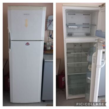 холодильник для дома: İşlənmiş 2 qapılı Beko Soyuducu Satılır, rəng - Ağ