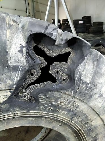 Шины: Ремонт шин на фронтальный погрузчик автокран экскаватор каток и — 19