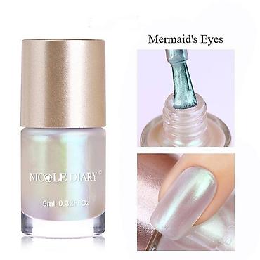 Лак гель для ногтей NICOLE DIARY "Mermaid's Eyes" (Глаза Русалки) -