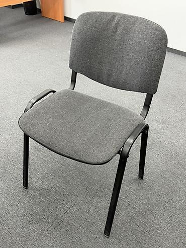 Офисные столы: Офисный письменный стол из ЛДСП, цвет — тёплый бук/вишня. - Прямая — 12