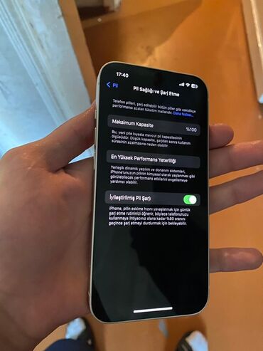 ayfon 13 işlənmiş: IPhone 13, 128 GB, Ağ, Zəmanət