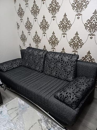 Divanlar: Mebel dəsti – divan və 2 kreslo - Rəng: tünd boz/qara kombinasiyası — 2